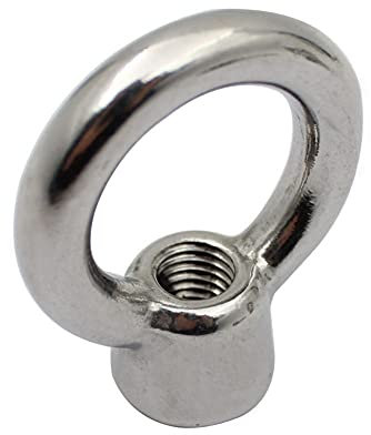 Tuerca De Ojo,LSGGTIM Tuerca De Ojo De Acero Inoxidable 304,Tuerca De Levantamiento Para Tuercas Tuerca De ElevacióN De Grado Marino Tuerca Anular,Para Marine Hardware Silver, M20
