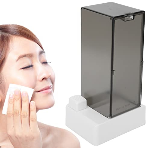 Agatige Boîte Porte-Tiges en Coton, Support De Tampon De en Coton Automatique Cosmétique À Pression Carrée Distributeur Conteneur D'organisation De Coton pour La Salle De Bain Et La Chambre À Coucher