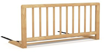 Nidalys Barrière de Lit Enfant 90 cm - Bois Naturel : Sécurisez Le Sommeil de Votre Enfant