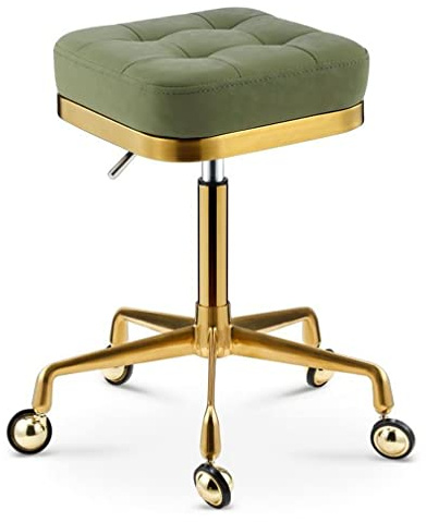 Tabouret De Beauté Tabouret Roulant à 360° sur roulettes, Tabouret Pivotant Réglable en Hauteur Tabouret De Barbier Banc De Beauté Professionnel pour Cuisine, Salon, Bar, Massage