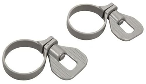 Pool Hose Clamp Spare Clips for Pool Sets Pipe Clamps new - Grey. (2)