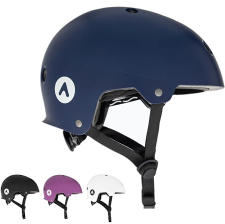 ATTABO Genes: Sicherer & Leichter Skater-Kopfschutz – Fahrrad & MTB Schutz M für Herren & Damen mit ABS & EPS