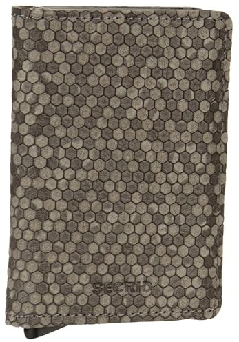 Secrid Portefeuille fin hexagonal, gris, Taille unique, Petit porte-monnaie