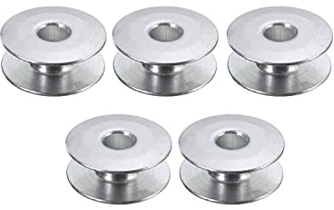 Event Decor Shop Universal Sewing Machine Bobbin Spools Silver, 5 Pcs