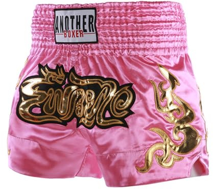 Sinleey Kind Jungen Muay Thai MMA Kickboxen Kampfsport Boxershorts Sport Short Elastische Größe Jahre Rosa 158-164