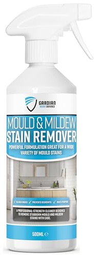 Gardian Defence Mould and Mildew Remover Spray 500ml - Powerful Black Mould Cleaner for Bathroom, Tile and Grout, Wall and Shower Stain Remover