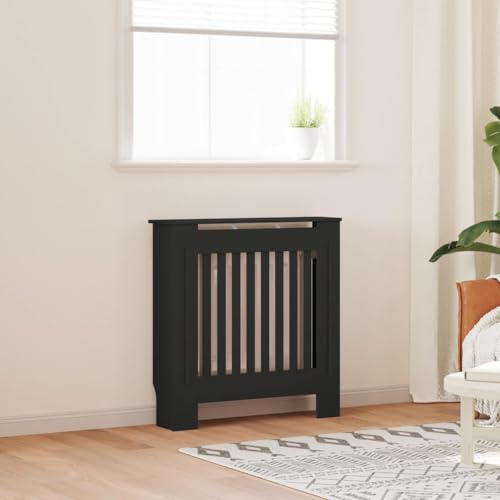 Genérico Cubierta para radiador MDF Negro 78 cm,Casa y jardín,Accesorios para electrodomésticos,Accesorios para radiadores de calefacción-325560