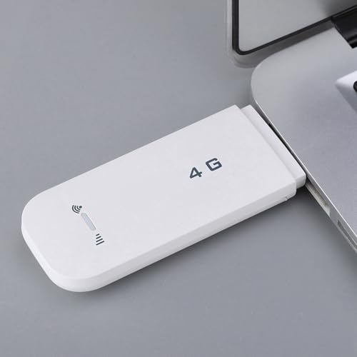 Wakects Adaptador USB 4G LTE para Red Inalámbrica, Router WiFi Móvil, 150Mbps, Plug and Play, Compartir con hasta 10 Usuarios, Antena 4G 3G para Portátil