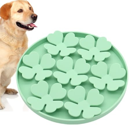 Läckagekudde för hundar, läckmatta för hundar stark sugkopp, sublim | Hund långsam läckagesäker för bur våt eller torr mat, snacks, vård, husdjursträning, dusch, vägg, golv,