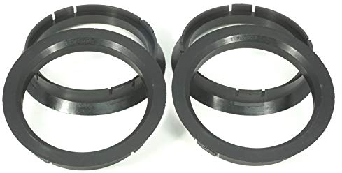 4 anelli di centraggio 72,5 x 63,4/72 5 su 63 4 nero compatibile con borbet