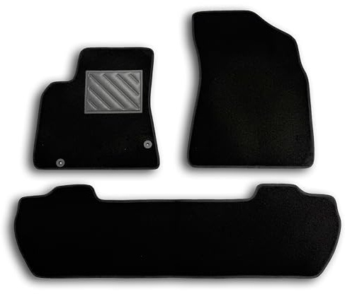 Fußmatten für Citroen Berlingo 2008–2018 Multispace, nach Maß, rutschfest, Absatzschoner aus PVC, mit Befestigungen