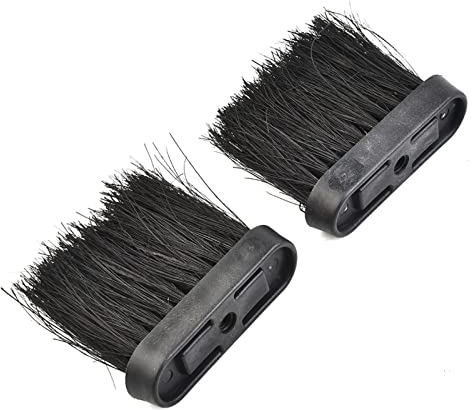 URPIZY Juego de 2 cepillos de repuesto para cubiertos de chimenea con cerdas suaves (cerdas = 8 cm) y Bohrlo 38 cepillo de chimenea, cabezal de cepillo alargado, cerdas para chimenea, escoba, 12 x