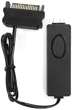 Ejoyous ARGB Controller 5V 3 Pin, HF Fernbedienung Lüfter Lichtsteuerung PC Zubehör mit SATA Pin, für 3-poliges ARGB Splitterkabe Lichtstreifen Beleuchtungsbretter