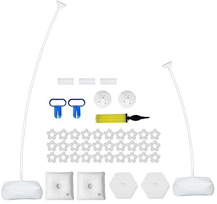 Ballonbogen Kit, Luftballons Bogen Ständer Set, Ballonhalter, Ballonbogen Ständer, Ballongirlande mit Wasser befüllbarer Basis, Dekorationen für Party Geburtstag Hochzeit Abschluss (1.5+2.5M)