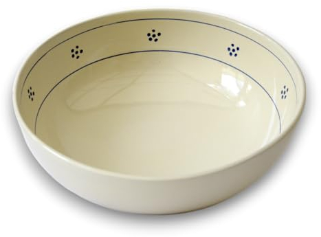 Colì, Ciotola Maiolica Insalatiera Ceramica Grande Ciotola in Ceramica Diametro 30 Altezza 11 cm Disegno Stelle