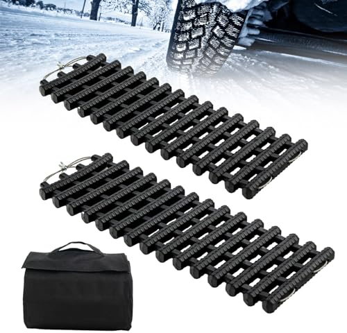 GOPLUS Recovery Board Offroad Tracks, juego de 2 ayudas de arranque, S/M/L y tracción con bolsa de transporte, alfombrilla de tracción para coche en nieve, barro y arena, para SUV y camioneta (61,5 x
