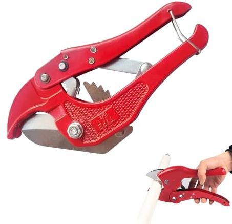 Tijeras Para Tubos de Plastico de 42 mm,Cortador de Tubos de Plástico,Cortador de PVC,Cortador de PVC Cortador de Tubos Tipo Trinquete Para Tubos Cables Eléctricos Cables