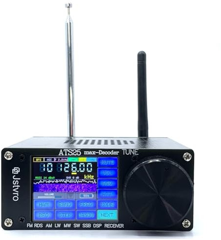 Kexpery SI4732 ATS-25 Max-Decoder FM RDS AM LW MW SW SSB DSP Receiver V4.16 CW RTTY WiFi Li-Po 3000mAh
