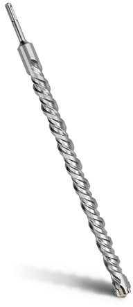 MOXPIFY Broca SDS Plus 30 x 460 mm, broca para hormigón con 4 cortes de carburo de tungsteno y hélice doble, martillo perforador para hormigón, piedra, piedra natural