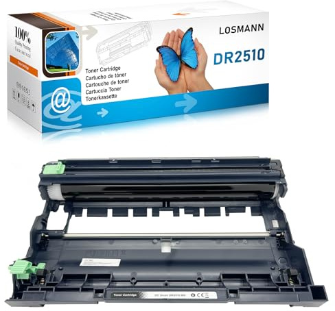 LOSMANN DR2510 Trommel kompatibel für Brother DR-2510 für Brother HL-L2400DW HL-L2445DW DCP-L2660DW DCP-2620DW DCP-L2627DWE MFC-L2800DW MFC-2835DW MFC-L2860DW MFC-L2827DWXL MFC-L2827DW MFC-L2827DWE