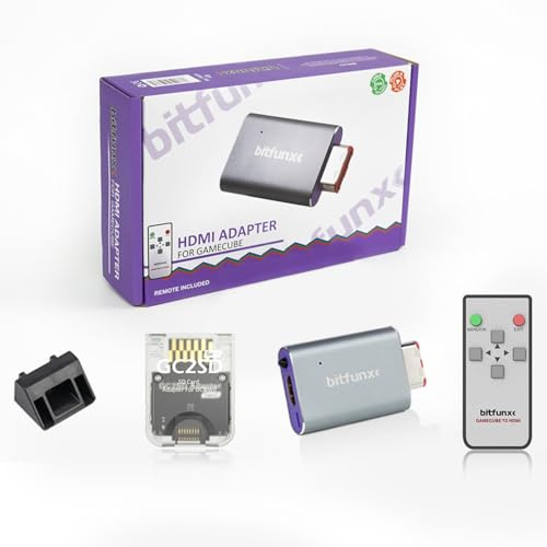 BITFUNX NGC to HDMI™ Adapter, for Gamecube DOL-001 with GCVideo