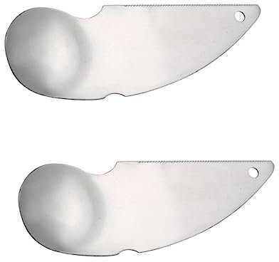 Ciieeo Cuchara Cuchillo Kiwi 2 Juegos Cuchara De Kiwi Herramienta De Corte De Pelador De Cuchillo Para Pelar s Deshuesadora De Acero Inoxidable Silver 2 Piezas * 2
