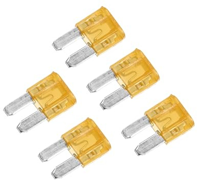 Motoforti 5pcs 5A 5Amp Car Mini Blade Fuses for Boat Truck Motorcycle Orange Long-lasting