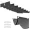 Einziehbar Welle Sonnensegel 1.5mx3m, Verstellbar Aufrollbar Sonnensegel, Wasserdicht Sonnenschutz Outdoor Pergola Markise mit ösen und Seil, für Terrasse Deck Hof Veranda Pavillon, Dunkelgrau