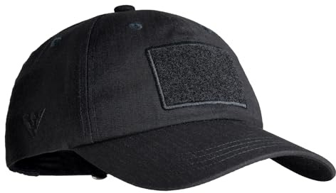 IDOGEAR Casquette de Baseball Tactique Militaire Casquette ajustée pour Hommes et Femmes pour activités de Plein air(Black)