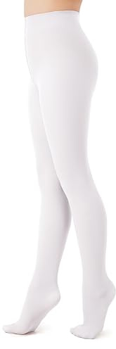 Seidiva Collants Fille Collant Doux Classiques à Pieds 60 DEN, Collants Enfants Unis Semi Opaques pour Danse Ballet École Bas Tous Les Jours, De 4 À 12 Ans