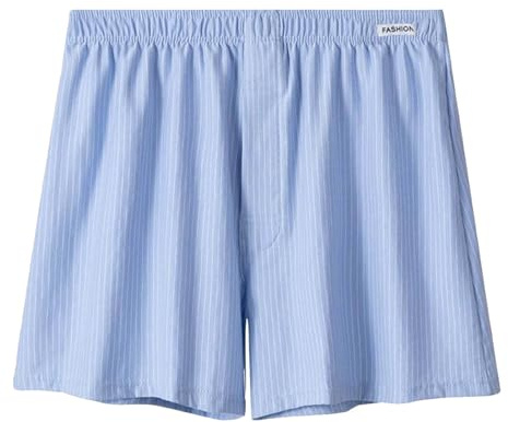 Generico Slip da per Pantaloni Sottili a Righe per la casa (Blue, XXL)