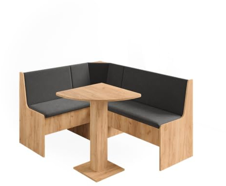 Vicco Corner bench group Ramon, Goldkraft oak, 137.6 x 92.8 cm | with corner table
