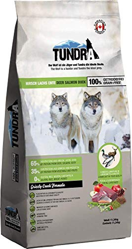 Tundra Trockenfutter Hundefutter Hirsch, Ente & Lachs - getreidefrei (3,18 kg)