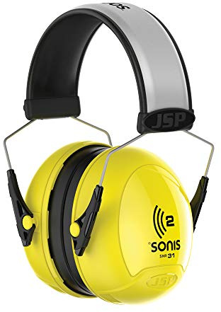 JSP Sonis2 Extra Visibility Adjustable Ear Defenders 31dB SNR (AEB020-0B1-C00)