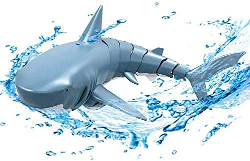 Juguete de tiburón con mando a distancia, 2,4 G, control remoto eléctrico, simulación de barco teledirigido para juguetes acuáticos, bañera, tanque de agua, piscina, mar, tiburón, juguete para niños,