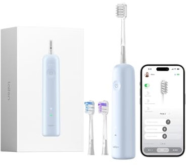 Laifen Wave Spazzolino elettrico, Spazzolino Elettrico Oscillante e Vibrante per Adulti con 3 Testine, IPX7 Impermeabile, Spazzolino Magnetico Ricaricabile(ABS Azzurro)
