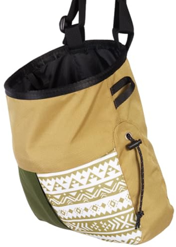 Zuoeay 1. Borsa per gesso da arrampicata in tessuto Oxford con tasche regolabili per bouldering, borsa per polvere di magnesio