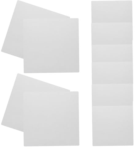 CAXUSD 10 Feuilles de Carton Ondulé Blanc Épais 30 X 30 Cm pour Bricolage D'garçon et Filles, Stabilité Fiable et Découpe Facile, pour Encadrement et Envoi de Documents Importants