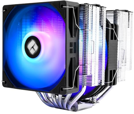 Thermalright TR Peerless Assassin 140 SE ARGB, CPU-luftkylare med dubbla torn, 6 värmerör, två PWM-fläktar, högpresterande värmeavledning, för AMD, Intel lga1851