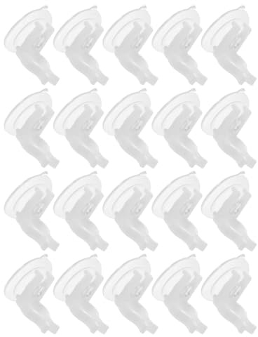 TOPPERFUN Set 20 Pezzi Portacandele Conico senza Fiamma con Ventosa in PVC Accessori per Candela Elettronica LED Supporti Stabili per Decorazioni Natalizie su Finestre e Pareti Lisce
