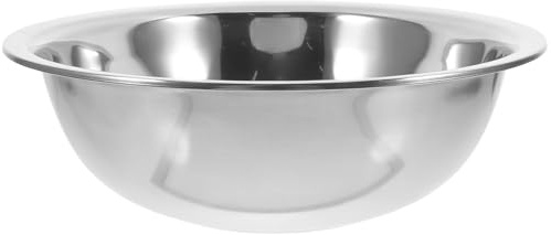 TOPBATHY Bassine Bain de Pieds en Acier Inoxydable Épais 29 Cm, Bol Polyvalent pour Lavage des Pieds, Lavage du Visage et Lessive, Bassin Portable Solide Maison et Voyage