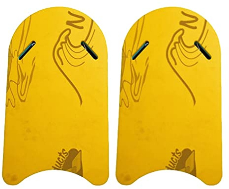 Aqua Lily Pad Giant Kick Boards, Oversized Swim Kickboards for Adults, Body Boards for Pool Training and Water Exercise, 36 x 20 Inches, Set of 2