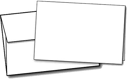 Desktop Publishing Supplies 80lb White Half Fold Greeting Cards & Envelopes - Paper Measures (11 X 8 1/2) and Half Folds to (5 1/2 X 8 1/2) - 100 Cards with Envelopes, Inc.™ Brand