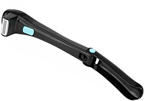 FAMKIT Elektrischer Rücken und Körperrasierer für Herren, Rückenhaarrasierer, Körperrasierer, ergonomischer Griff, großer Rasierer mit verstellbarer Länge, Teleskopgriff, batteriebetrieben,