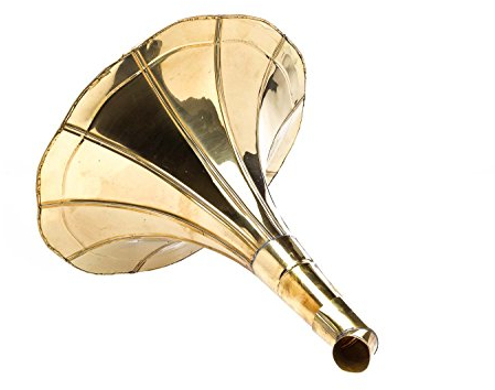 aubaho Megaphon Megafon Sprachrohr Messing goldfarben 40cm Antik Stil