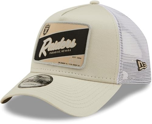New Era A-Frame Trucker Cap - Las Vegas Raiders Stone beige