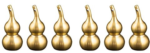 NUOBESTY 6pcs Gourd Shape Keychain Pendant Cool Car Hanging Pendant for Creative Bag Hanging Key Ring