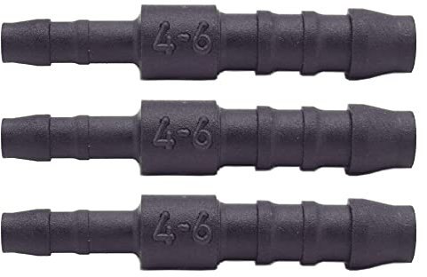 3 x YOU.S Original Schlauchverbinder Zwischenstück RGV Ø 6mm 4mm - Gerade Form - Reduzierer