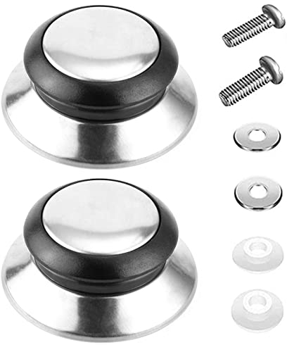 2 Stück Deckelgriff,Handgriff für Pfannendeckel,Universal Ersatzgriff für Topfdeckel Deckelknopf,Ersatzgriff für Deckel für Wasserkocher, Pfannen und andere Küchenutensilien