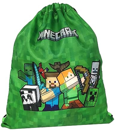 Theonoi Minecraft - Borsa da palestra, borsa da nuoto, borsa sportiva, borsa sportiva, borsa per scarpe, zaino da palestra